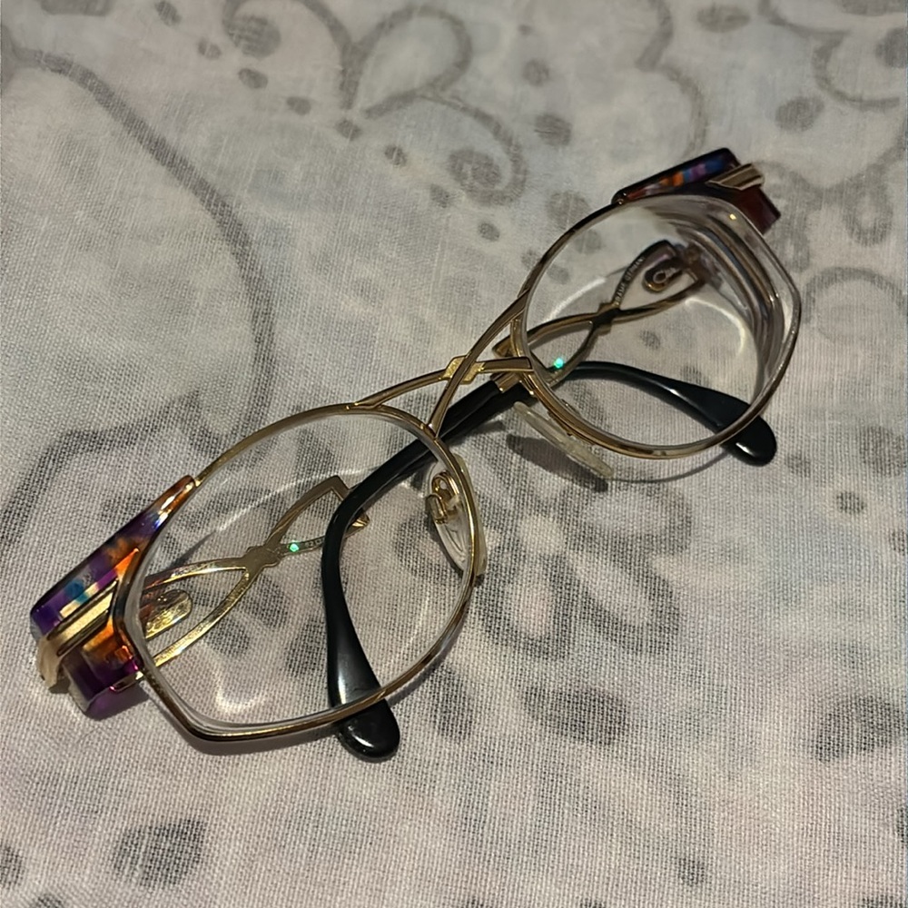 Vintage Cazal MOD 253 COL 792 Eyeglass Frames Purple